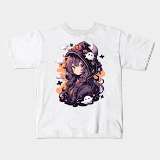 Kawaii Anime Halloween Kids T-Shirt